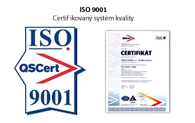 Certifikáty - ISO 9001